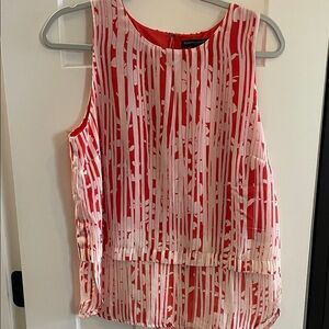 Banana Republic Striped Red and White Blouse